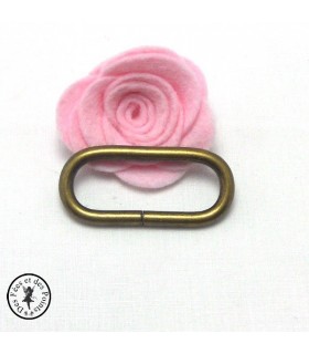 Anneau oval -  45 mm - Bronze antique