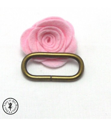 Anneau oval -  45 mm - Bronze antique