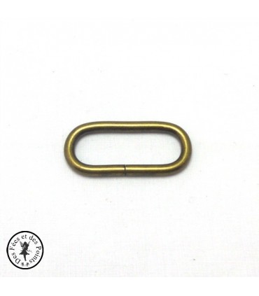 Anneau oval -  45 mm - Bronze antique