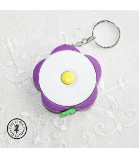 Centimètre déroulant fleur - violette