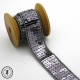 Ruban Sequins - Gris acier - 20 mm