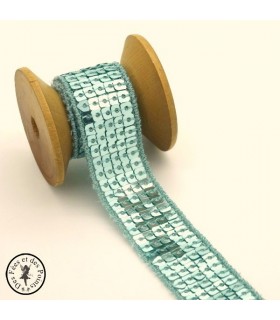 Ruban Sequins - Vert Pastel - 20 mm