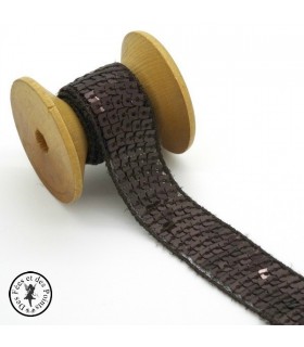 Ruban Sequins - Brun - 20 mm