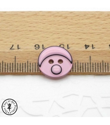 Boutons Smarties - Rose 