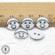 Boutons Smarties - Blanc