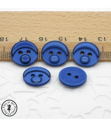 Boutons Smarties - Bleu 