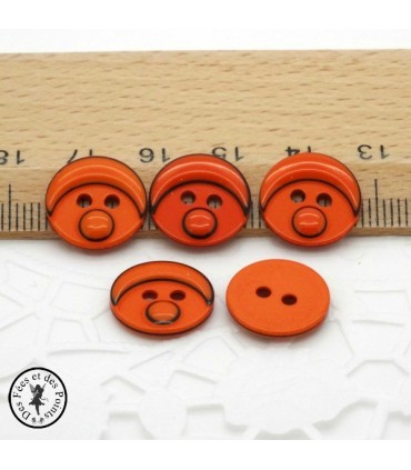 Boutons Smarties - Orange