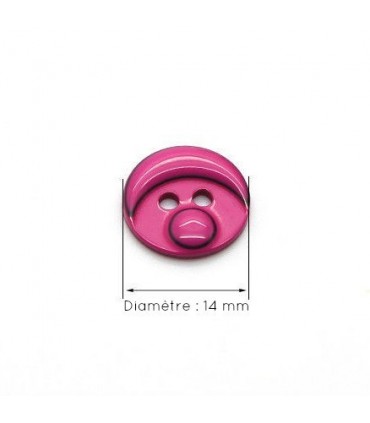 Boutons Smarties - Rose 