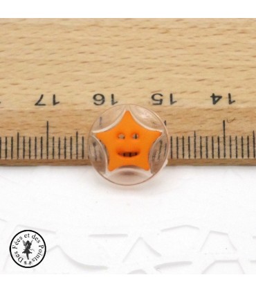 Boutons Etoiles - Orange