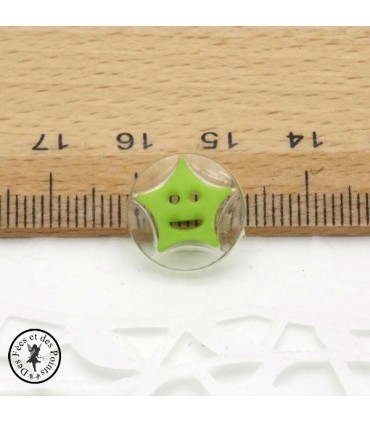 Boutons Etoiles - Vert