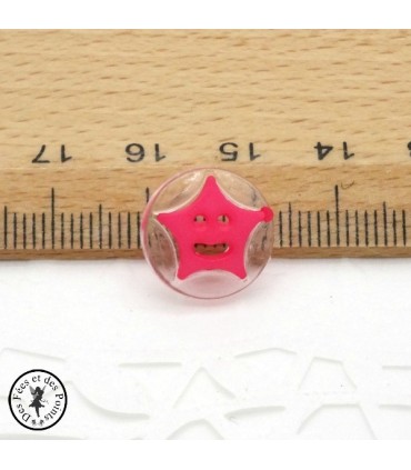 Boutons Etoiles - Rose 