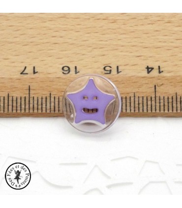 Boutons Etoiles - Lilas
