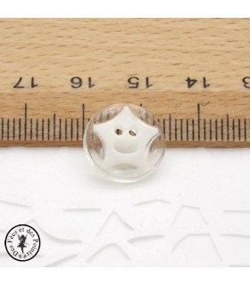 Boutons Etoiles - Blanc