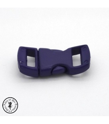 Boucle à clips - Sangle de 10 mm - Violet