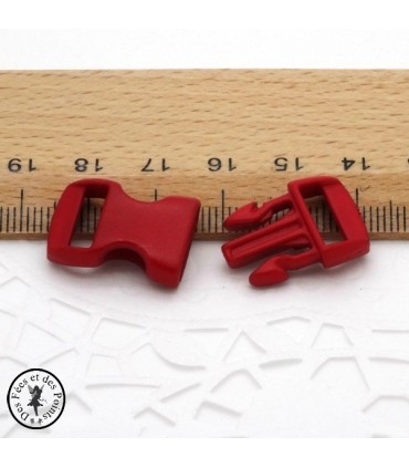 Boucle à clips - Sangle de 10 mm - Violet