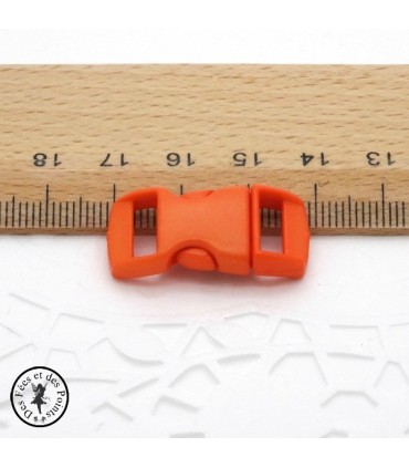 Boucle à clips - Sangle de 10 mm - Rouge