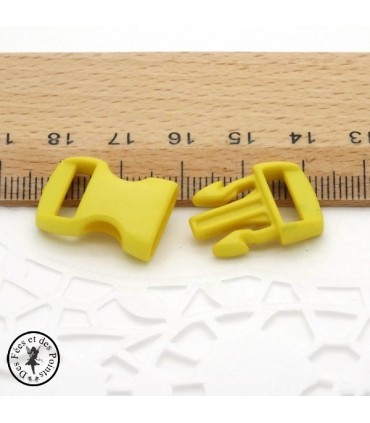 Boucle à clips - Sangle de 10 mm - Orange