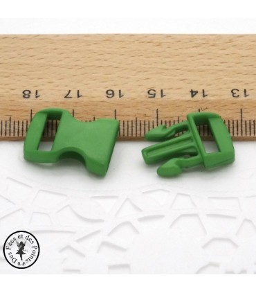 Boucle à clips - Sangle de 10 mm - Jaune
