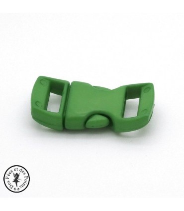 Boucle à clips - Sangle de 10 mm - Jaune