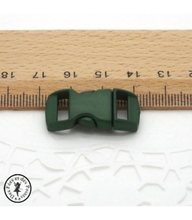 Boucle à clips - Sangle de 10 mm - Vert foncé