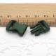Boucle à clips - Sangle de 10 mm - Vert foncé