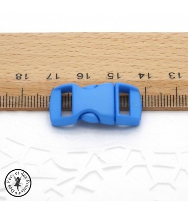 Boucle à clips - Sangle de 10 mm - Bleu