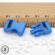 Boucle à clips - Sangle de 10 mm - Bleu