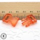 Boucle à clips - Sangle de 10 mm - Rouge transparent