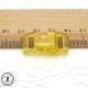Boucle à clips - Sangle de 10 mm - Rouge transparent
