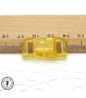 Boucle à clips - Sangle de 10 mm - Rouge transparent