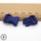 Boucle à clips - Sangle de 10 mm - Bleu
