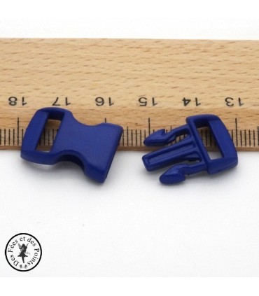 Boucle à clips - Sangle de 10 mm - Bleu