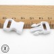Boucle à clips - Sangle de 10 mm - Blanc