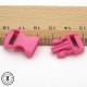 Boucle à clips - Sangle de 10 mm - Rose