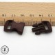 Boucle à clips - Sangle de 10 mm - Brun
