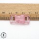 Boucle à clips - Sangle de 10 mm - Rose clair transparent