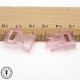 Boucle à clips - Sangle de 10 mm - Rose clair transparent