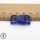 Boucle à clips - Sangle de 10 mm - Bleu transparent