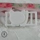 Boucle à clips - Chat Blanc - 10 mm