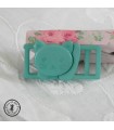 Boucle à clips Chat - Sangle de 10 mm - Aqua