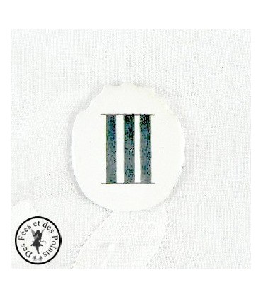 Chiffres d'horloge - Plaque Ovale III