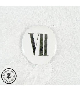 Chiffres d'horloge - Plaque Ovale VII