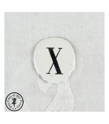 Chiffres d'horloge - Plaque Ovale X