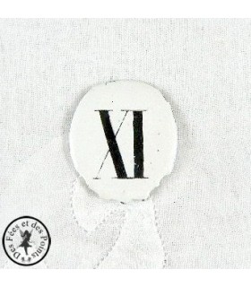 Chiffres d'horloge - Plaque Ovale XI