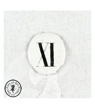 Chiffres d'horloge - Plaque Ovale XI