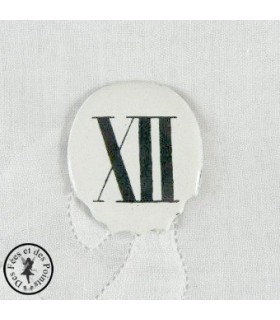 Chiffres d'horloge - Plaque Ovale XII