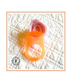 Anneau pour tétine / lolette à bouton Nuk Orange