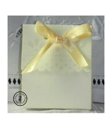 Boite cadeau jaune printanier