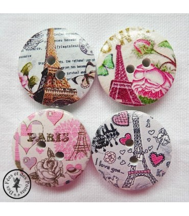 Boutons en bois - Paris 06