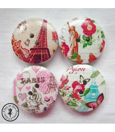 Boutons en bois - Paris 09